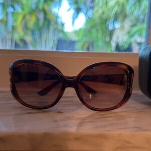 Salvatore Ferragamo Tortoise Shell Sunglasses